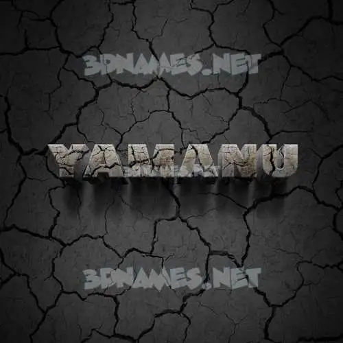 yamanu in Cracked Stone style - 3D name wallpaper yamanu in Cracked Stone style - 3D name wallpaper