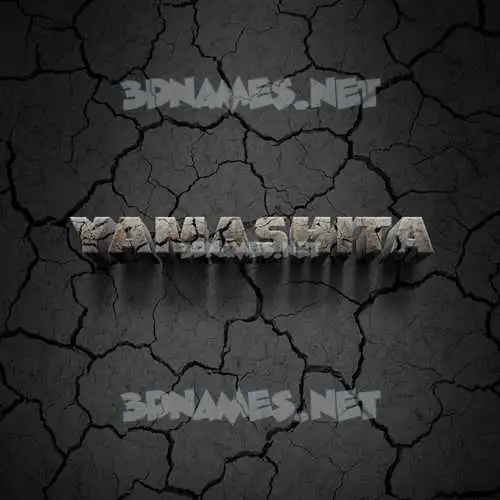 yamashita in Cracked Stone style - 3D name wallpaper yamashita in Cracked Stone style - 3D name wallpaper