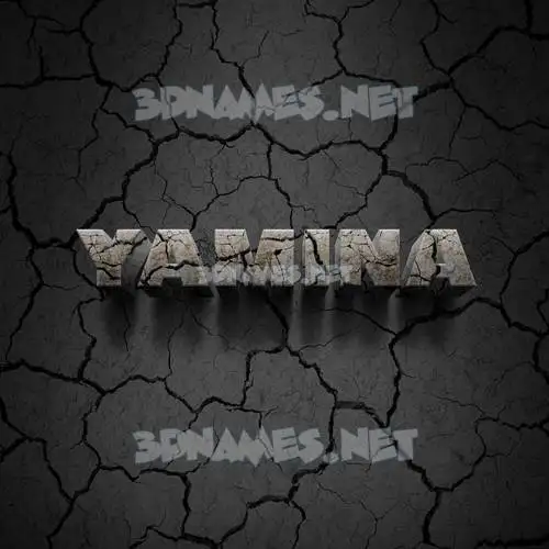 yamina in Cracked Stone style - 3D name wallpaper yamina in Cracked Stone style - 3D name wallpaper