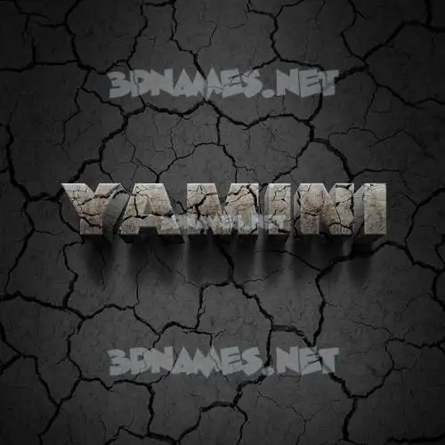 yamini in Cracked Stone style - 3D name wallpaper yamini in Cracked Stone style - 3D name wallpaper