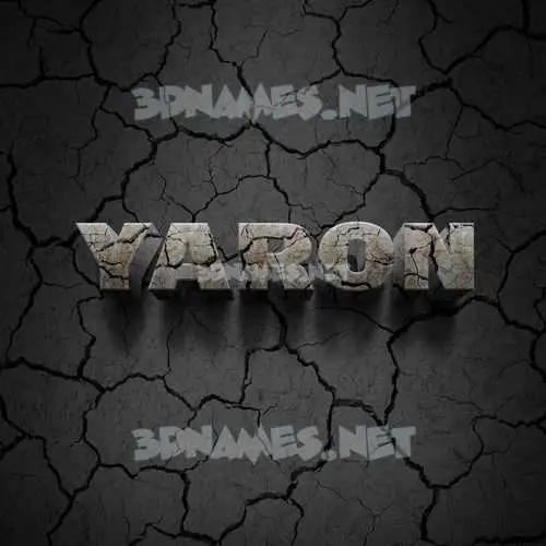yaron in Cracked Stone style - 3D name wallpaper yaron in Cracked Stone style - 3D name wallpaper