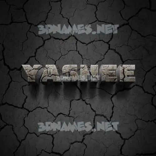yashee in Cracked Stone style - 3D name wallpaper yashee in Cracked Stone style - 3D name wallpaper
