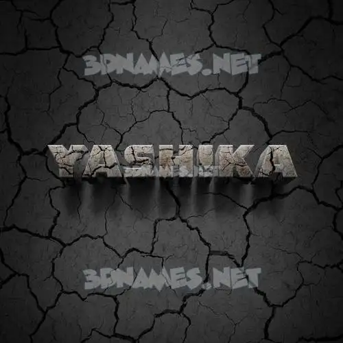 yashika in Cracked Stone style - 3D name wallpaper yashika in Cracked Stone style - 3D name wallpaper