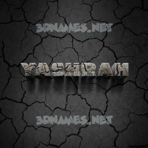 yashrah in Cracked Stone style - 3D name wallpaper yashrah in Cracked Stone style - 3D name wallpaper