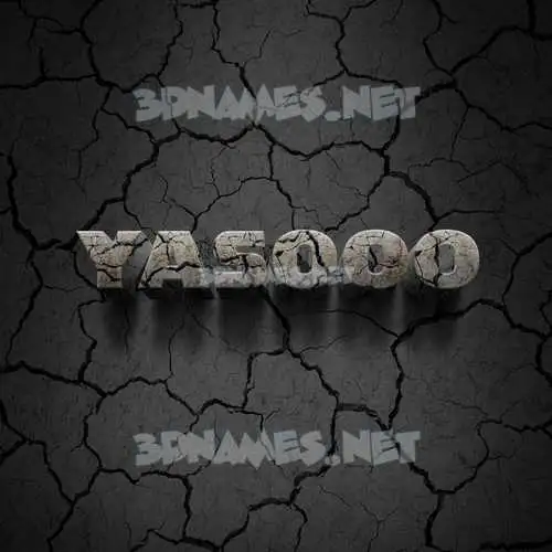 yasooo in Cracked Stone style - 3D name wallpaper yasooo in Cracked Stone style - 3D name wallpaper