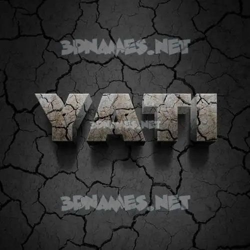 yati in Cracked Stone style - 3D name wallpaper yati in Cracked Stone style - 3D name wallpaper