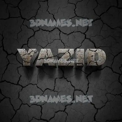 yazid in Cracked Stone style - 3D name wallpaper yazid in Cracked Stone style - 3D name wallpaper