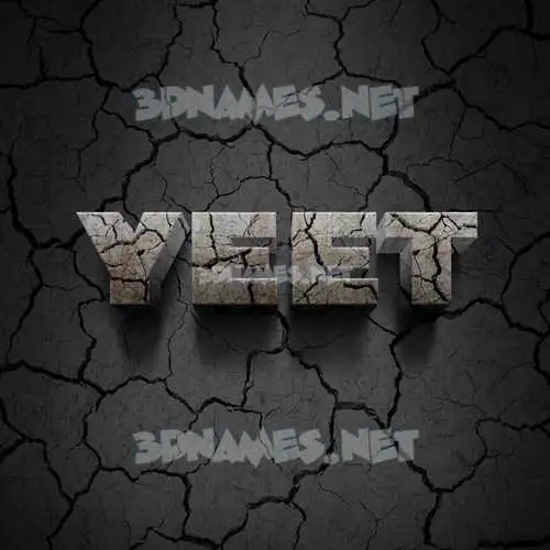 yeet in Cracked Stone style - 3D name wallpaper yeet in Cracked Stone style - 3D name wallpaper