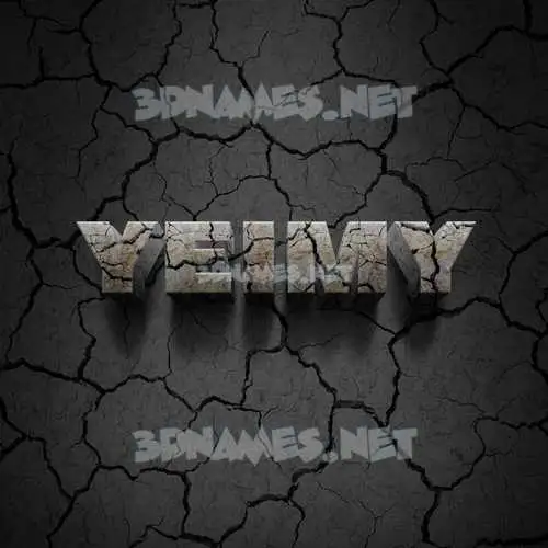 yeimy in Cracked Stone style - 3D name wallpaper yeimy in Cracked Stone style - 3D name wallpaper