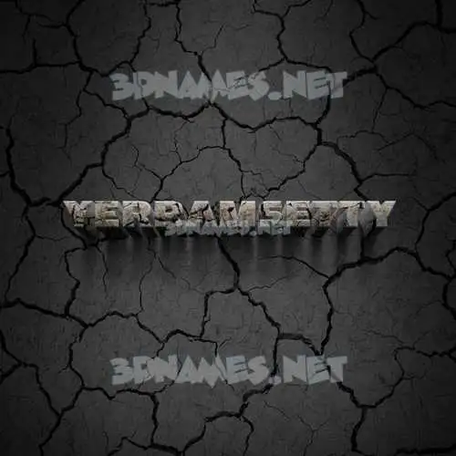 yerramsetty in Cracked Stone style - 3D name wallpaper