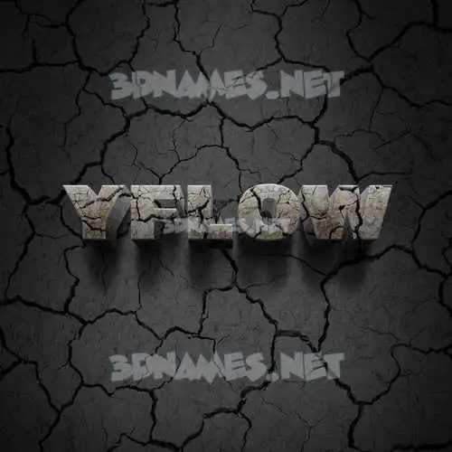 yflow in Cracked Stone style - 3D name wallpaper yflow in Cracked Stone style - 3D name wallpaper