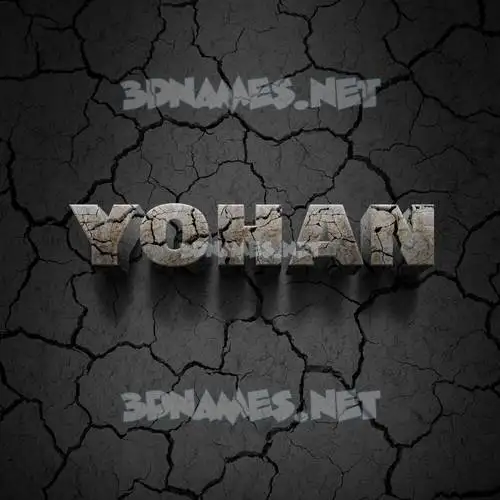 yohan in Cracked Stone style - 3D name wallpaper yohan in Cracked Stone style - 3D name wallpaper