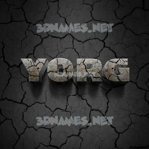 yorg in Cracked Stone style - 3D name wallpaper yorg in Cracked Stone style - 3D name wallpaper