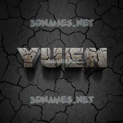 yuen in Cracked Stone style - 3D name wallpaper yuen in Cracked Stone style - 3D name wallpaper