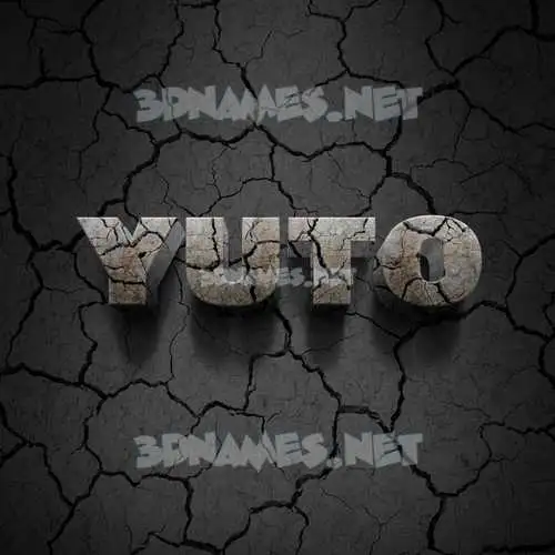 yuto in Cracked Stone style - 3D name wallpaper yuto in Cracked Stone style - 3D name wallpaper