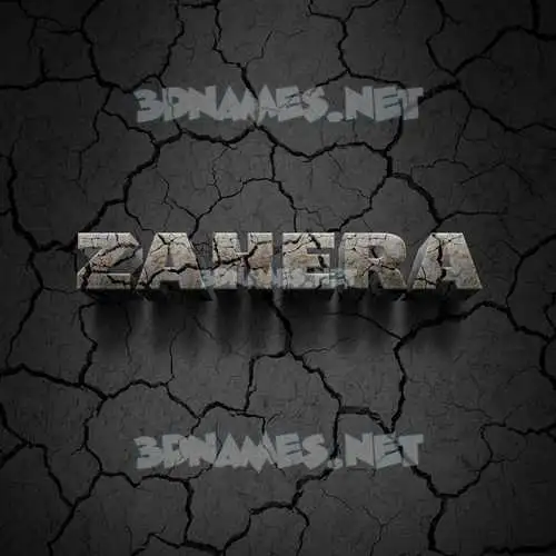 zahera in Cracked Stone style - 3D name wallpaper zahera in Cracked Stone style - 3D name wallpaper