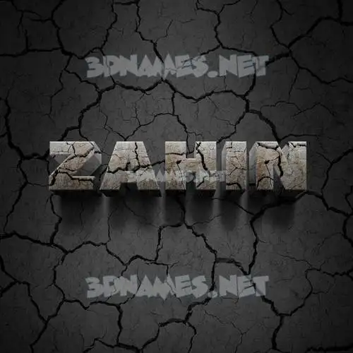 zahin in Cracked Stone style - 3D name wallpaper zahin in Cracked Stone style - 3D name wallpaper