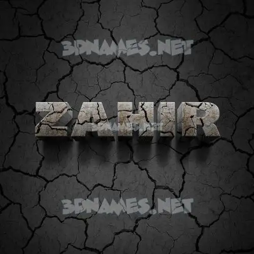 zahir in Cracked Stone style - 3D name wallpaper zahir in Cracked Stone style - 3D name wallpaper