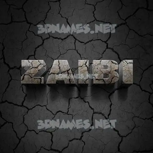 zaibi in Cracked Stone style - 3D name wallpaper zaibi in Cracked Stone style - 3D name wallpaper