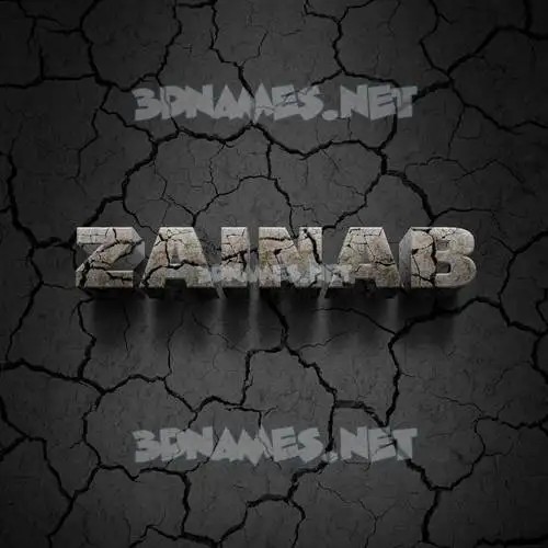 zainab in Cracked Stone style - 3D name wallpaper zainab in Cracked Stone style - 3D name wallpaper