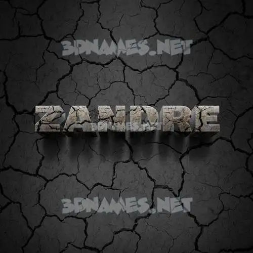 zandre in Cracked Stone style - 3D name wallpaper zandre in Cracked Stone style - 3D name wallpaper