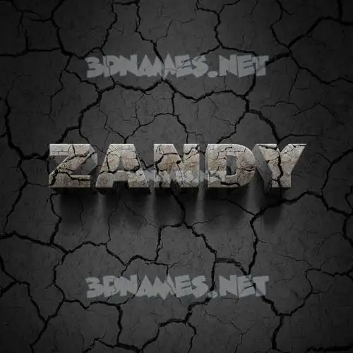 zandy in Cracked Stone style - 3D name wallpaper zandy in Cracked Stone style - 3D name wallpaper