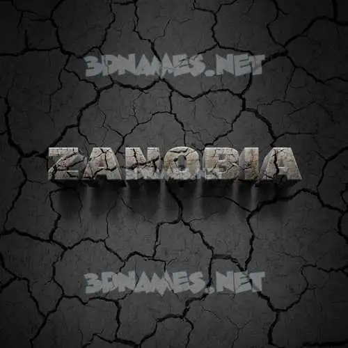 zanobia in Cracked Stone style - 3D name wallpaper zanobia in Cracked Stone style - 3D name wallpaper