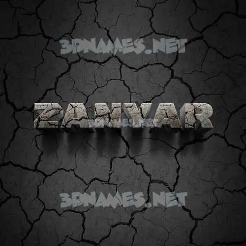 zanyar in Cracked Stone style - 3D name wallpaper zanyar in Cracked Stone style - 3D name wallpaper