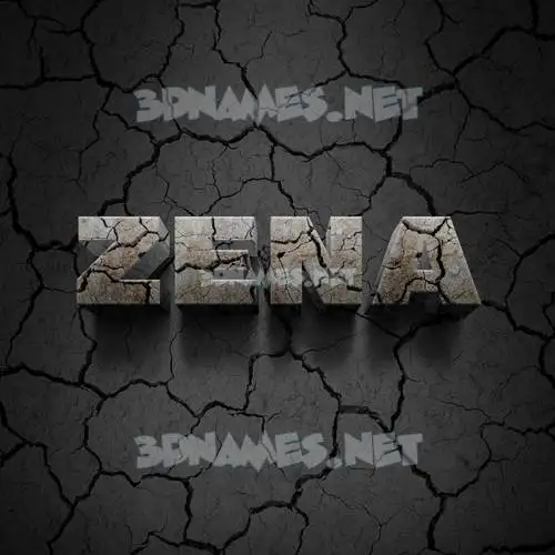 zena in Cracked Stone style - 3D name wallpaper zena in Cracked Stone style - 3D name wallpaper