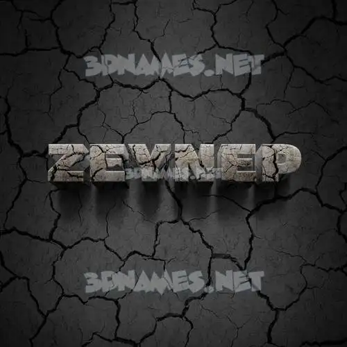 zeynep in Cracked Stone style - 3D name wallpaper