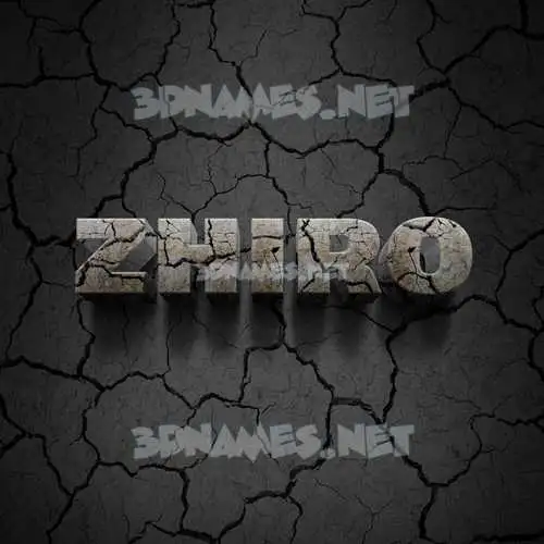 zhiro in Cracked Stone style - 3D name wallpaper zhiro in Cracked Stone style - 3D name wallpaper