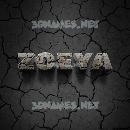 zoeya in Cracked Stone style - 3D name wallpaper zoeya in Cracked Stone style - 3D name wallpaper
