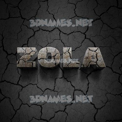 Preview of Cracked Stone 3D name for "zola"