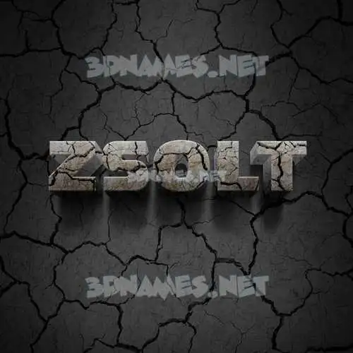 zsolt in Cracked Stone style - 3D name wallpaper zsolt in Cracked Stone style - 3D name wallpaper