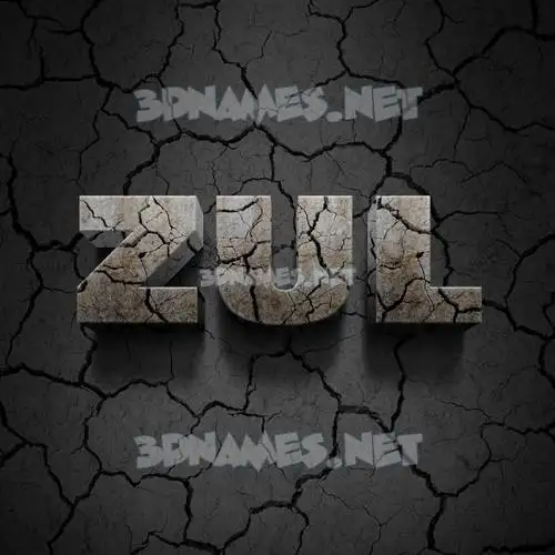 zul in Cracked Stone style - 3D name wallpaper zul in Cracked Stone style - 3D name wallpaper
