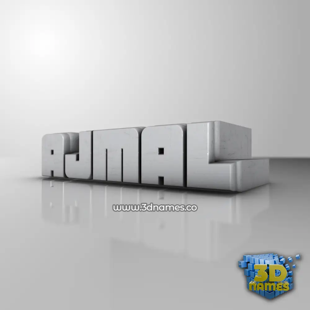ajmal in White Metro style - 3D name wallpaper ajmal in White Metro style - 3D name wallpaper