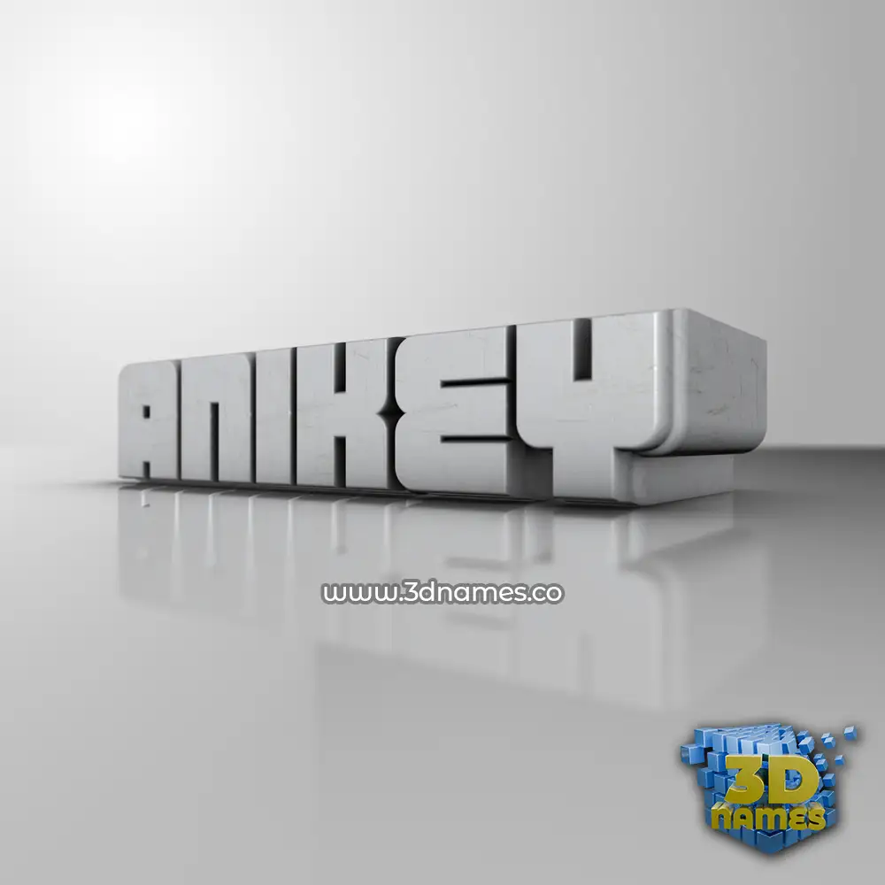 anikey in White Metro style - 3D name wallpaper anikey in White Metro style - 3D name wallpaper