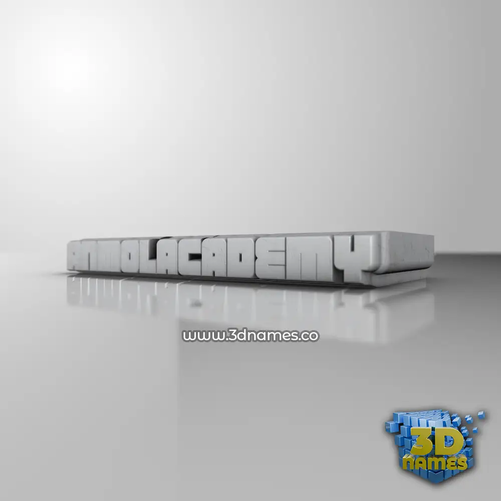 anmolacademy in White Metro style - 3D name wallpaper