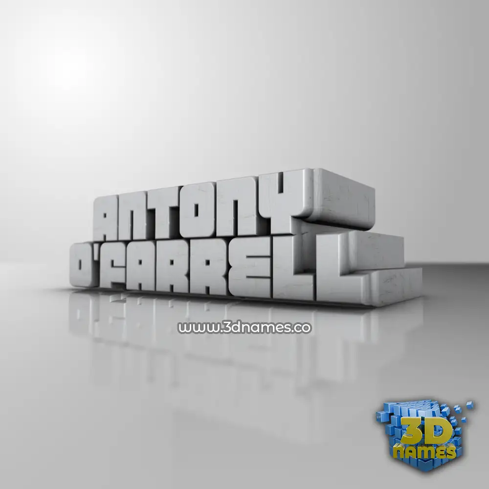 antony o'farrell in White Metro style - 3D name wallpaper antony o'farrell in White Metro style - 3D name wallpaper