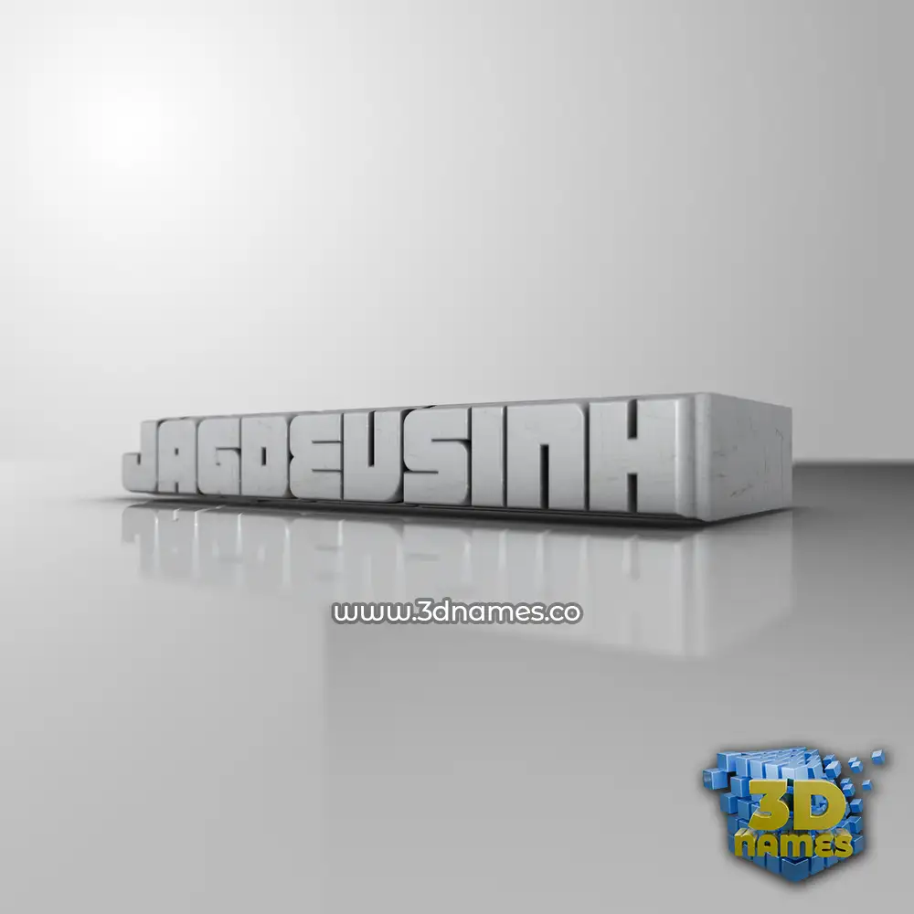 jagdevsinh in White Metro style - 3D name wallpaper