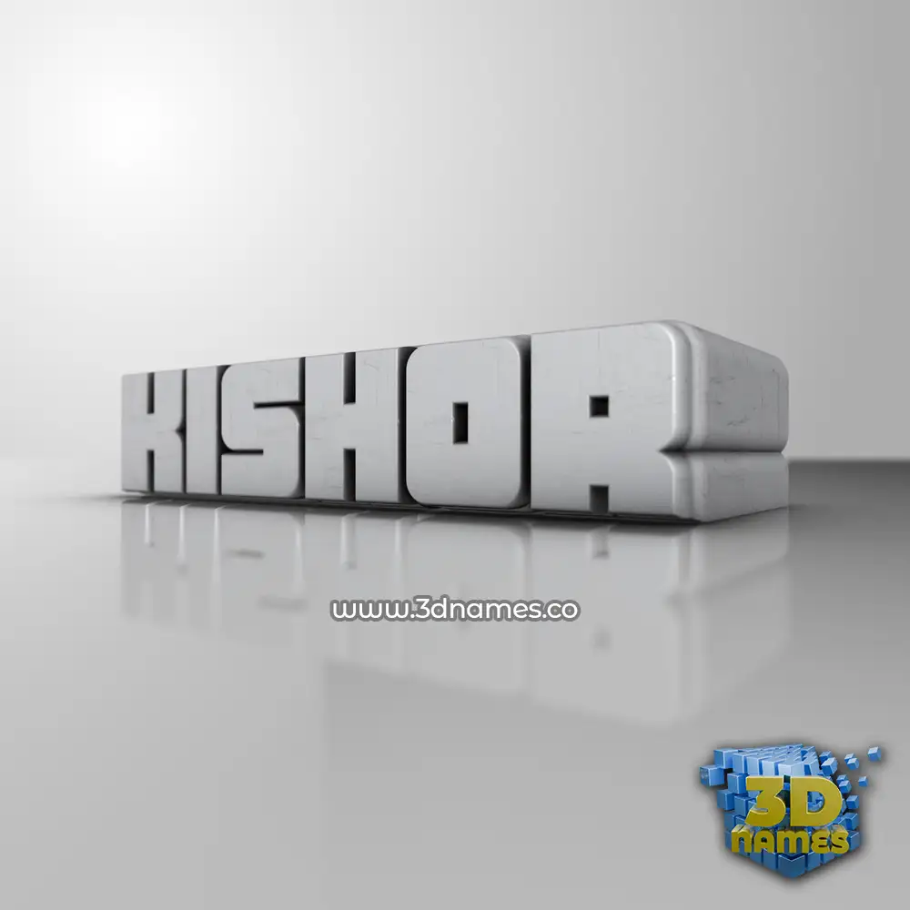 kishor in White Metro style - 3D name wallpaper kishor in White Metro style - 3D name wallpaper