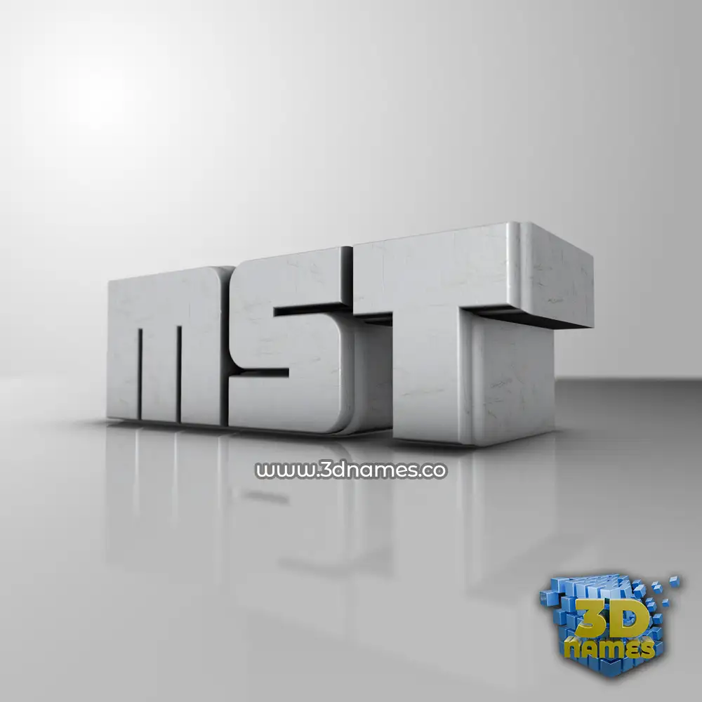 mst in White Metro style - 3D name wallpaper mst in White Metro style - 3D name wallpaper