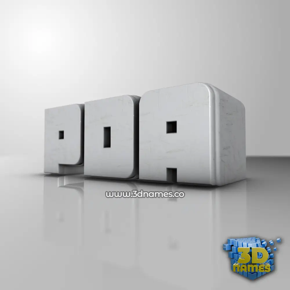 pda in White Metro style - 3D name wallpaper
