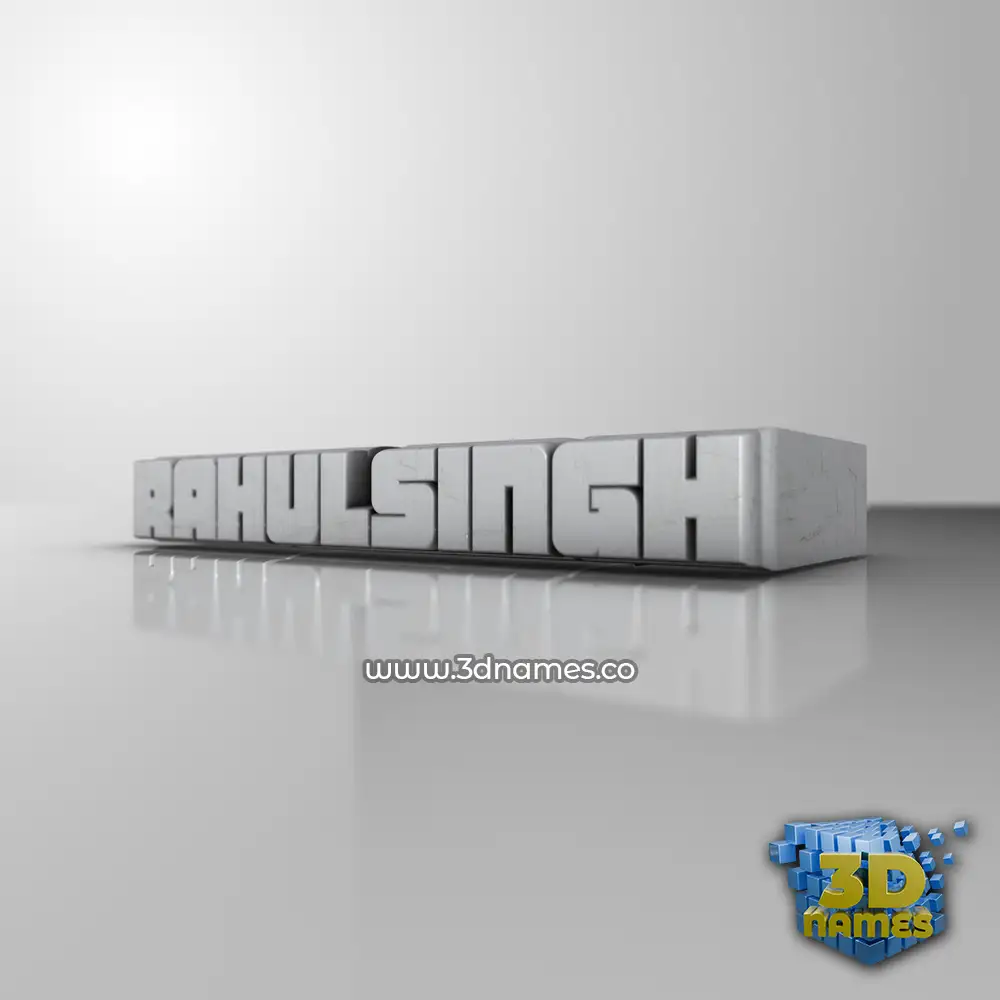 rahulsingh in White Metro style - 3D name wallpaper