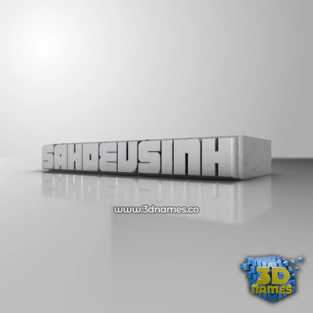 sahdevsinh in White Metro style - 3D name wallpaper