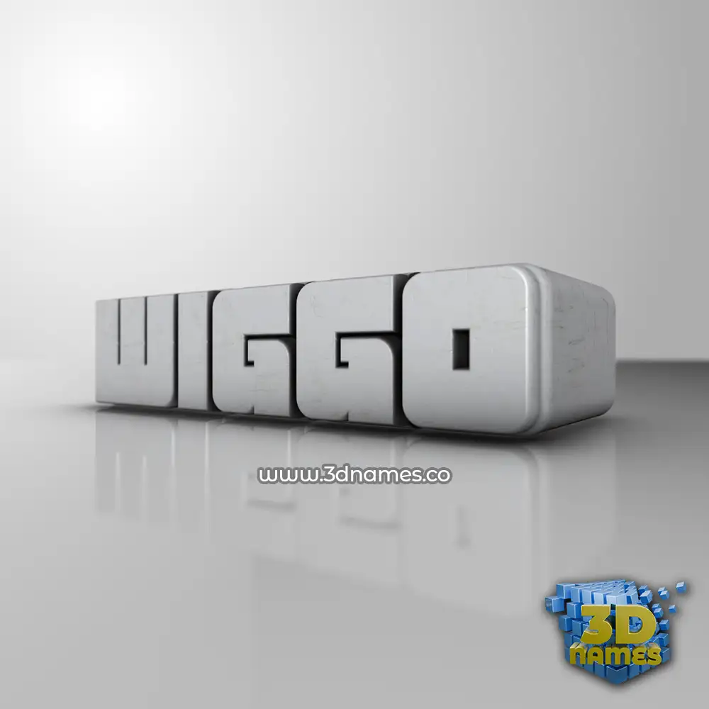 wiggo in White Metro style - 3D name wallpaper wiggo in White Metro style - 3D name wallpaper