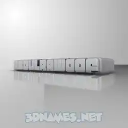 abdulrawoof in White Metro style - 3D name wallpaper