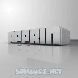 affrin in White Metro style - 3D name wallpaper
