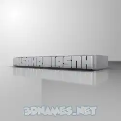 aksahrwiasnh in White Metro style - 3D name wallpaper