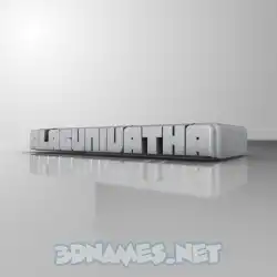 alagunivatha in White Metro style - 3D name wallpaper